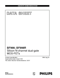 Datasheet BF998 manufacturer Philips