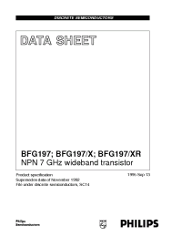 Datasheet BFG197 производства Philips