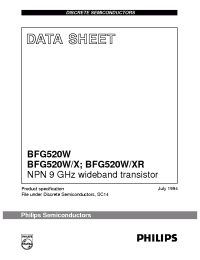 Datasheet BFG520/T1 производства Philips