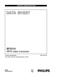 Datasheet BFQ131 manufacturer Philips