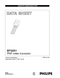 Datasheet BFQ251 manufacturer Philips