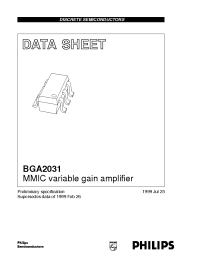 Datasheet BGA2031 manufacturer Philips