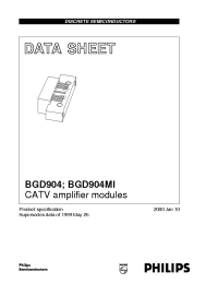 Datasheet BGD904 manufacturer Philips