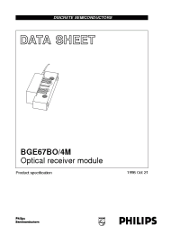 Datasheet BGE67BO/4M manufacturer Philips