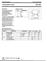 Datasheet BGY145B manufacturer Philips