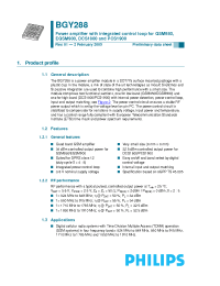 Datasheet BGY288 manufacturer Philips