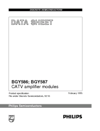 Datasheet BGY586 manufacturer Philips