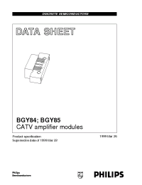 Datasheet BGY84 manufacturer Philips