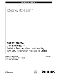 Datasheet BH162827ADL manufacturer Philips