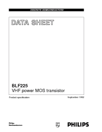 Datasheet BLF225 manufacturer Philips