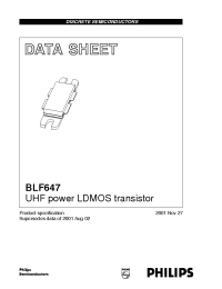 Datasheet BLF647 manufacturer Philips