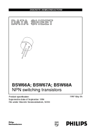 Datasheet BSW68 manufacturer Philips