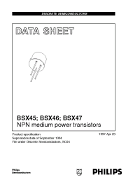 Datasheet BSX47-10 manufacturer Philips