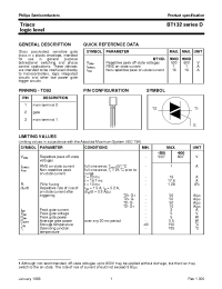 Datasheet BT132-600D manufacturer Philips