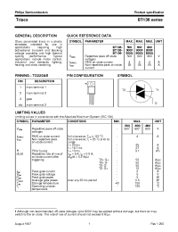 Datasheet BT136 manufacturer Philips