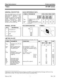 Datasheet BT136F-800G manufacturer Philips