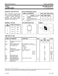 Datasheet BT136M manufacturer Philips