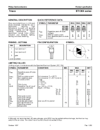 Datasheet BT136X manufacturer Philips