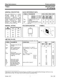 Datasheet BT137M manufacturer Philips