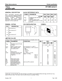 Datasheet BT138B-600E manufacturer Philips