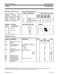 Datasheet BT139-500G manufacturer Philips