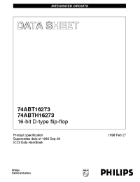 Datasheet BT16273DGG manufacturer Philips