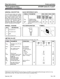 Datasheet BTA204-500E manufacturer Philips