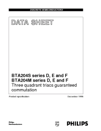 Datasheet BTA204S-500D производства Philips