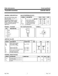 Datasheet BUK456-100B manufacturer Philips