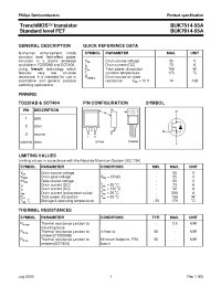Datasheet BUK7514-55A manufacturer Philips