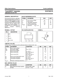 Datasheet BUK95180-100A производства Philips