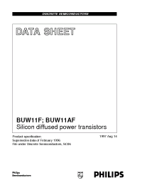 Datasheet BUW11F manufacturer Philips