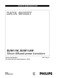 Datasheet BUW11W manufacturer Philips