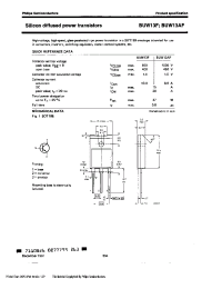Datasheet BUW13AF/B manufacturer Philips