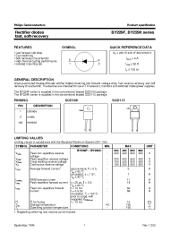 Datasheet BY229F-600 manufacturer Philips