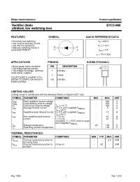 Datasheet BYC5-600 manufacturer Philips