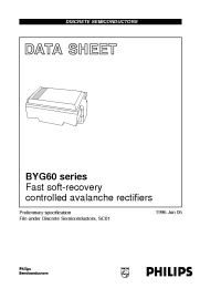 Datasheet BYG60 manufacturer Philips
