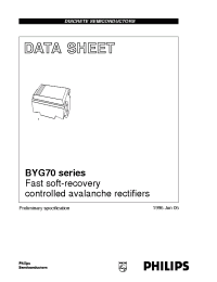 Datasheet BYG70G manufacturer Philips