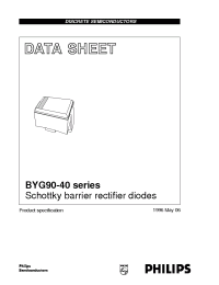 Datasheet BYG90-40 manufacturer Philips
