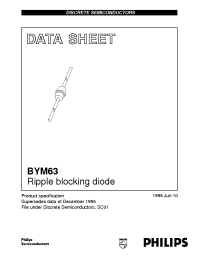 Datasheet BYM63 производства Philips