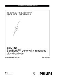 Datasheet BZD142 manufacturer Philips