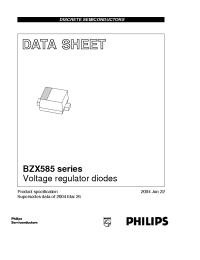 Datasheet BZX585-B15 manufacturer Philips