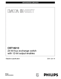 Datasheet CBT16213DGG manufacturer Philips