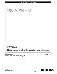 Datasheet CBT3244DS manufacturer Philips