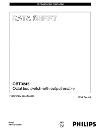 Datasheet CBT3245DB manufacturer Philips