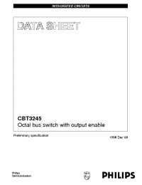 Datasheet CBT3245PW manufacturer Philips