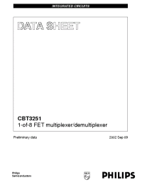 Datasheet CBT3251D manufacturer Philips
