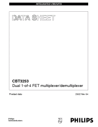 Datasheet CBT3253D manufacturer Philips