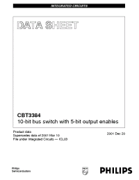 Datasheet CBT3384D manufacturer Philips