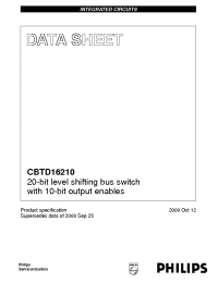 Datasheet CBTD16210DGG manufacturer Philips